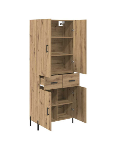 Credenza con cassetto Rovere artigianale 69,5 x 34 x 180 cm