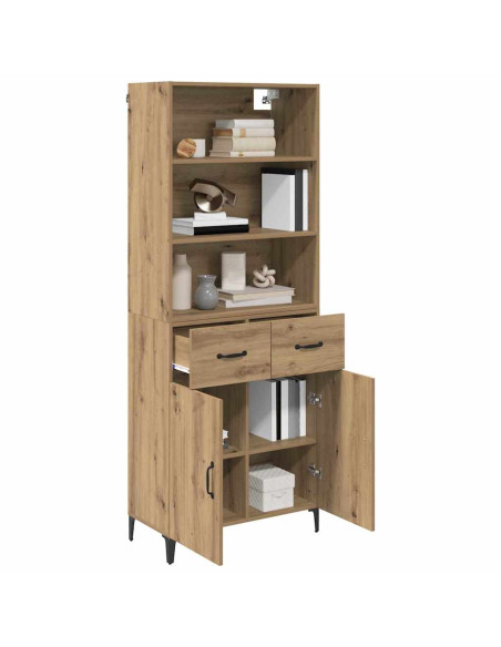 Credenza con cassetto Rovere artigianale 69,5 x 34 x 180 cm