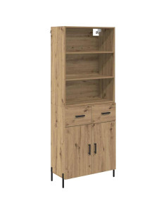 Credenza con cassetto Rovere artigianale 69,5 x 32,5 x 180 cm 2