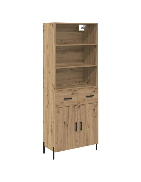 Credenza con cassetto Rovere artigianale 69,5 x 32,5 x 180 cm