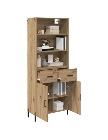 Credenza con cassetto Rovere artigianale 69,5 x 32,5 x 180 cm