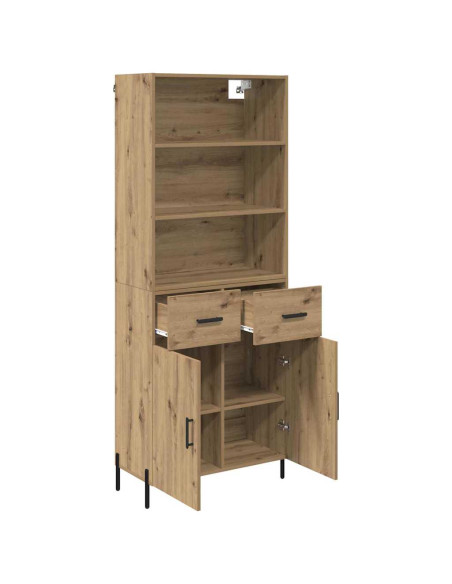 Credenza con cassetto Rovere artigianale 69,5 x 32,5 x 180 cm