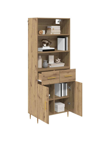 Credenza con cassetto Rovere artigianale 69,5 x 34 x 180 cm