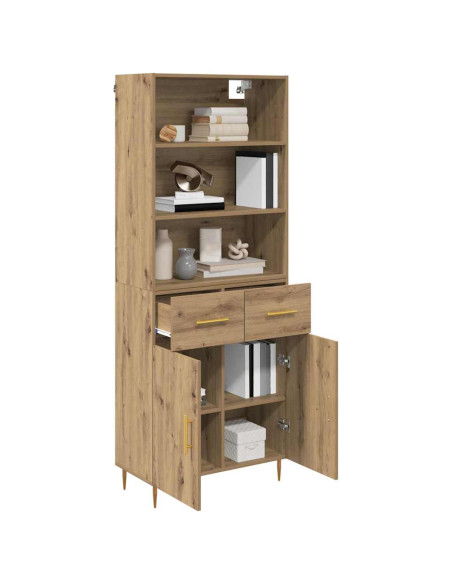 Credenza con cassetto Rovere artigianale 69,5 x 34 x 180 cm