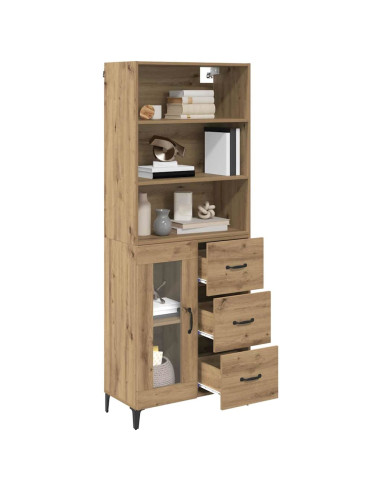 Credenza con cassetto Rovere artigianale 69,5 x 34 x 180 cm