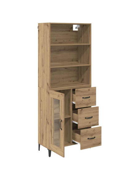 Credenza con cassetto Rovere artigianale 69,5 x 34 x 180 cm