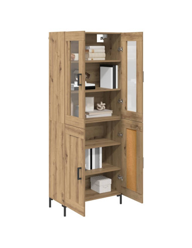 Credenza 2 pcs Rovere artigianale Legno multistrato