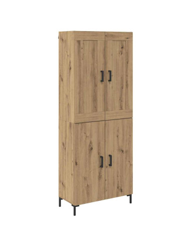 Credenza 2 pcs Rovere artigianale Legno multistrato