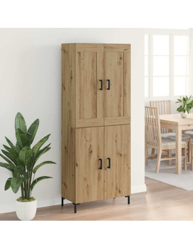 Credenza 2 pcs Rovere artigianale Legno multistrato