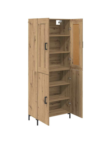 Credenza 2 pcs Rovere artigianale Legno multistrato