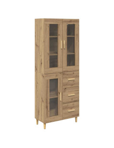 Credenza con cassetto Rovere artigianale 69,5 x 34 x 180 cm 2