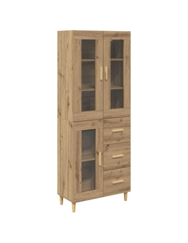 Credenza con cassetto Rovere artigianale 69,5 x 34 x 180 cm