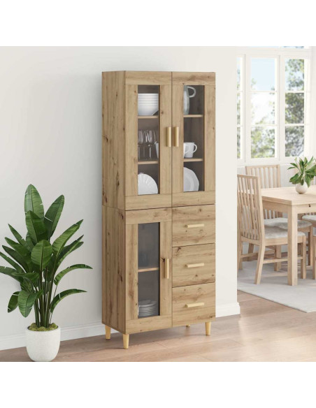 Credenza con cassetto Rovere artigianale 69,5 x 34 x 180 cm