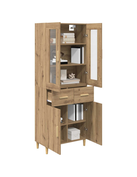 Credenza con cassetto Rovere artigianale 69,5 x 34 x 180 cm