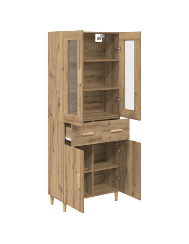 Credenza con cassetto Rovere artigianale 69,5 x 34 x 180 cm