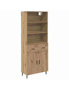 Credenza con cassetto Rovere artigianale 69,5 x 34 x 180 cm 2