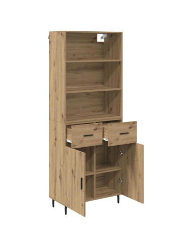 Credenza con cassetto Rovere artigianale 69,5 x 34 x 180 cm