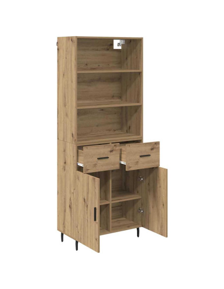 Credenza con cassetto Rovere artigianale 69,5 x 34 x 180 cm