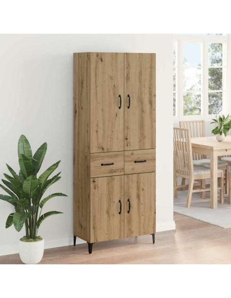 Credenza con cassetto Rovere artigianale 69,5 x 34 x 180 cm