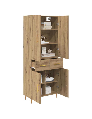 Credenza con cassetto Rovere artigianale 69,5 x 34 x 180 cm