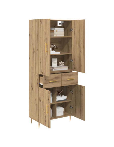 Credenza con cassetto Rovere artigianale 69,5 x 34 x 180 cm