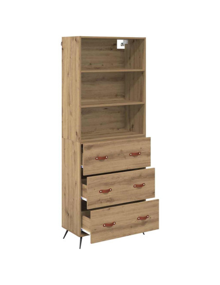 Credenza con cassetto Rovere artigianale 69,5 x 34 x 180 cm