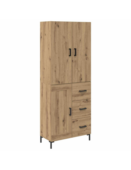 Credenza con cassetto Rovere artigianale 69,5 x 34 x 180 cm