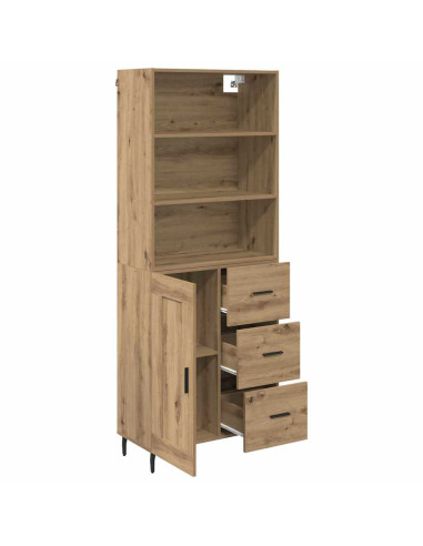 Credenza con cassetto Rovere artigianale 69,5 x 34 x 180 cm