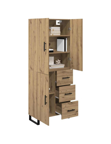 Credenza 2 pcs Rovere artigianale 69,5 x 34 x 180 cm