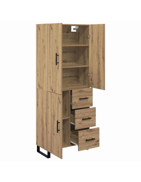 Credenza 2 pcs Rovere artigianale 69,5 x 34 x 180 cm