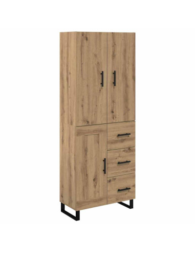 Credenza 2 pcs Rovere artigianale 69,5 x 34 x 180 cm