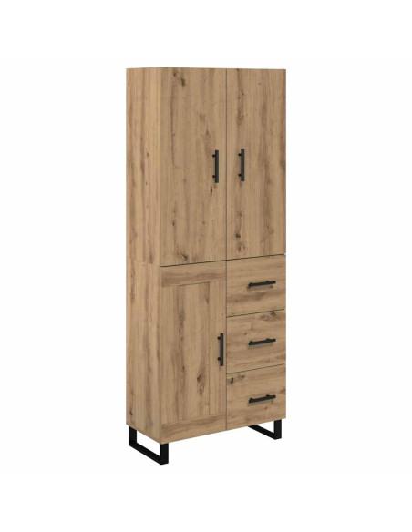 Credenza 2 pcs Rovere artigianale 69,5 x 34 x 180 cm