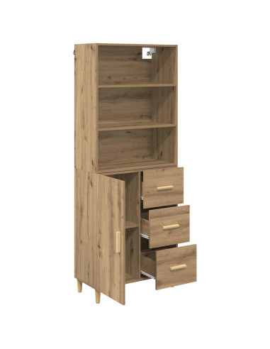 Credenza con cassetto Rovere artigianale 69,5 x 32,5 x 180 cm