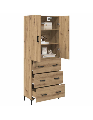 Credenza con cassetto Rovere artigianale 69,5 x 34 x 180 cm