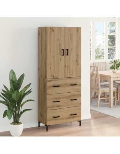 Credenza con cassetto Rovere artigianale 69,5 x 34 x 180 cm