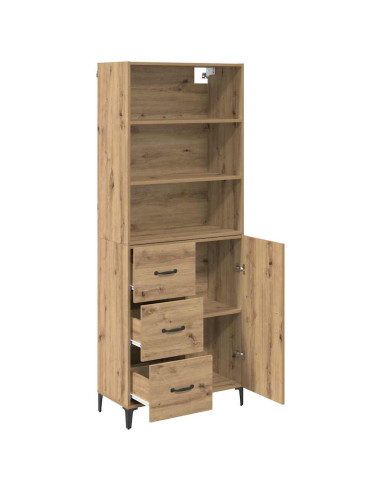 Credenza con cassetto Rovere artigianale 69,5 x 34 x 180 cm