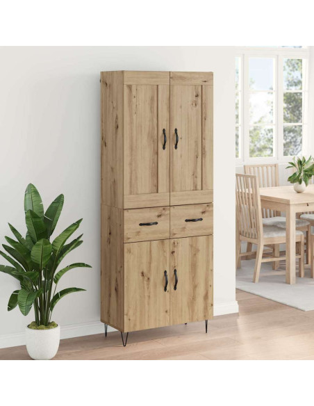 Credenza con cassetto Rovere artigianale 69,5 x 34 x 180 cm