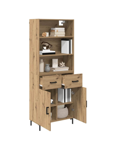 Credenza con cassetto Rovere artigianale 69,5 x 34 x 180 cm