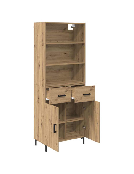 Credenza con cassetto Rovere artigianale 69,5 x 34 x 180 cm