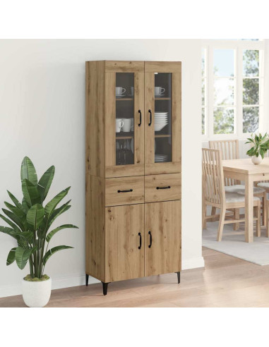 Credenza con cassetto Rovere artigianale 69,5 x 34 x 180 cm