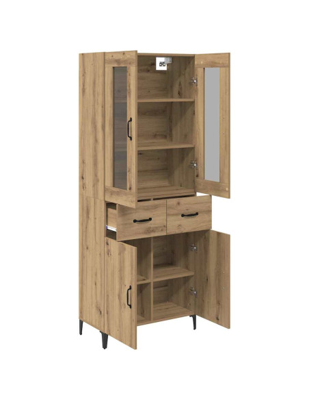 Credenza con cassetto Rovere artigianale 69,5 x 34 x 180 cm