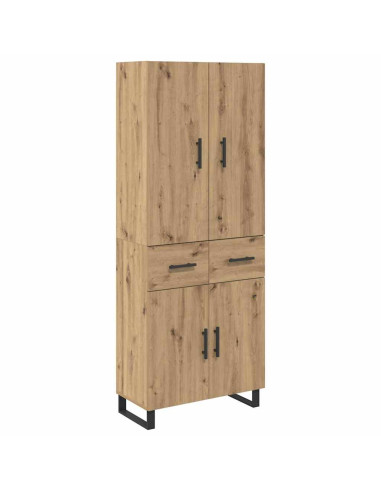 Credenza 2 pcs Rovere artigianale 69,5 x 34 x 180 cm