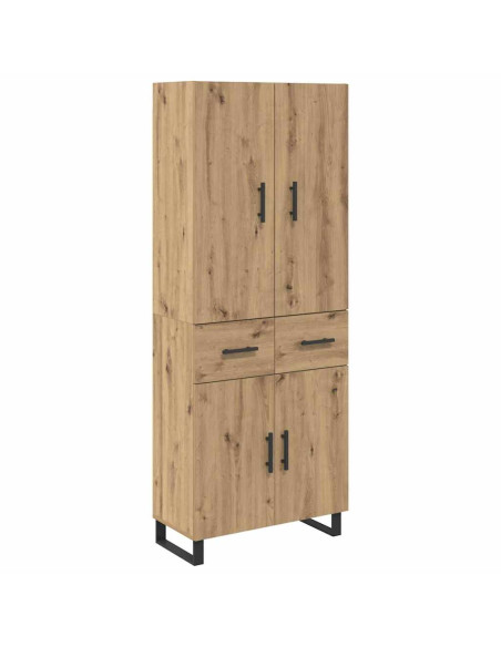 Credenza 2 pcs Rovere artigianale 69,5 x 34 x 180 cm