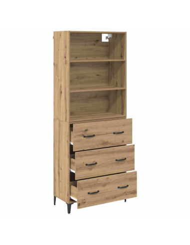 Credenza con cassetto Rovere artigianale 69,5 x 34 x 180 cm