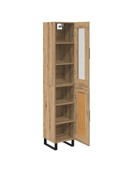 Credenza Rovere artigianale 34,5 x 34 x 180 cm