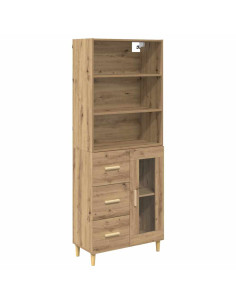 Credenza con cassetto Rovere artigianale 69,5 x 34 x 180 cm 2