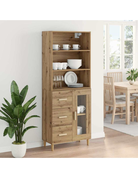 Credenza con cassetto Rovere artigianale 69,5 x 34 x 180 cm