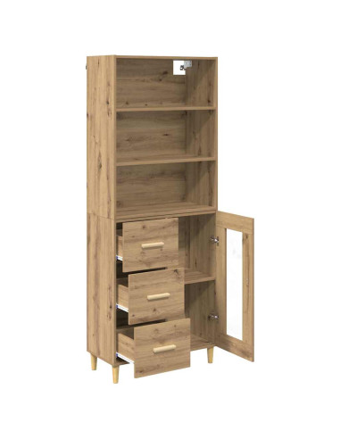 Credenza con cassetto Rovere artigianale 69,5 x 34 x 180 cm