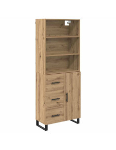 Credenza con cassetto Rovere artigianale 69,5 x 34 x 180 cm 2