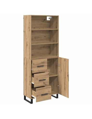 Credenza con cassetto Rovere artigianale 69,5 x 34 x 180 cm